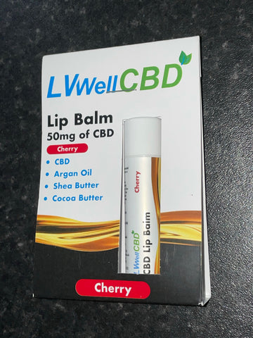 Lv Well 50mg CBD Cherry Lip Balm