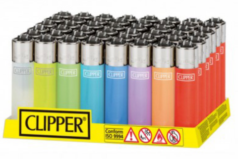 Translucent Coloured Clipper Lighters