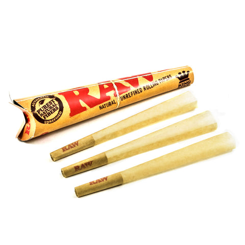 Raw Cones Pre-Rolled 3 per Pack King Size Slim