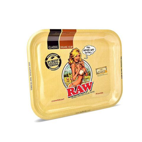 Raw Girl Rolling Tray